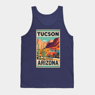 A Vintage Travel Art of Tucson - Arizona - US Tank Top